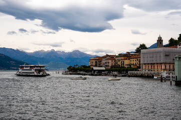 Naklejka premium Bellagio, Lombardy, Como lake, Italy. Famous Italian village and popular European travel destination.