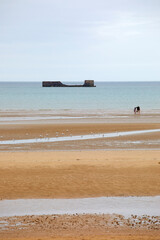 The Asnelles landing Beach, Normandy, France