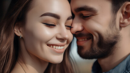 Forehead Touch and Soft Smiles