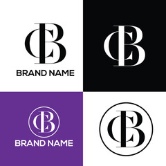 Fashion and luxury BC monogram logo design, CB monogram creative vector art, BC text letters, Text BC logo design, BC creative business logo.