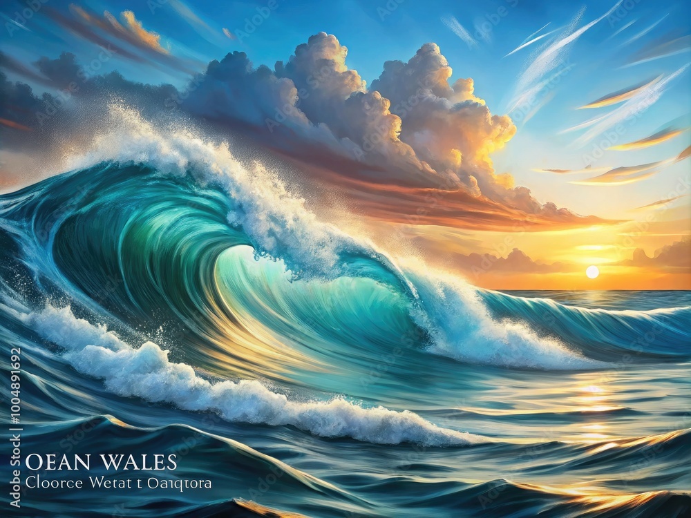 Poster step-by-step guide to drawing realistic ocean waves with easy techniques and tips for beginners