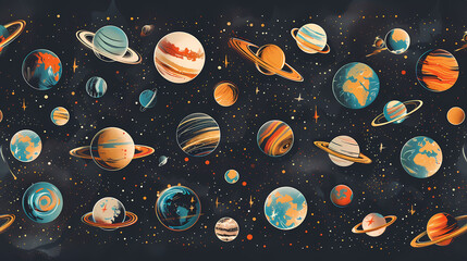 seamless pattern with easter eggs