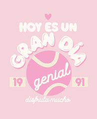 Postcard Great Day Girly in Spanish