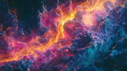 Fototapeta premium Abstract background texture movie. 3D Holographic. Illustration