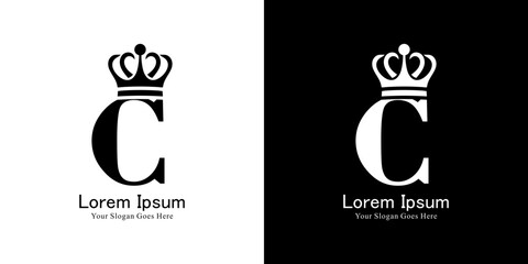 The design of the logo in the shape of the letter C wearing the king's crown