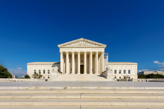 The U.S. Supreme Court Under a Clear Blue Sky, Washington, D.C.,