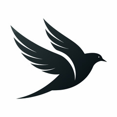 Stunning Minimalist Flying Bird Icon Logos Vector Silhouette Inspiration