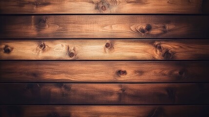 Close-up of a rustic wooden plank wall with knots and grain texture.