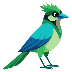 Fototapeta premium Green Jay Vector Illustration Perfect for Creative Use