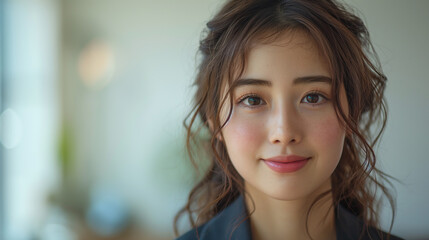 Obraz premium 日本人の若いビジネスウーマン
