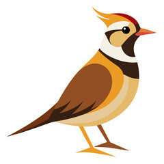 Stunning Horned Lark Vector Illustration Perfect for Nature Lovers