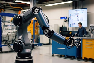Advanced Robotic Arm Demonstrating Innovative Functionality and Cutting-Edge Engineering