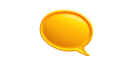 speech bubble on transparent background