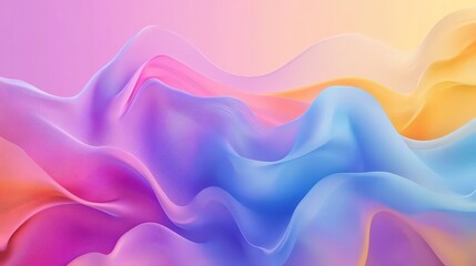 Obraz premium Colorful Abstract Gradient Mesh Background in Pastel Lavender - Modern Vector Illustration for Posters, Ads, and Banners