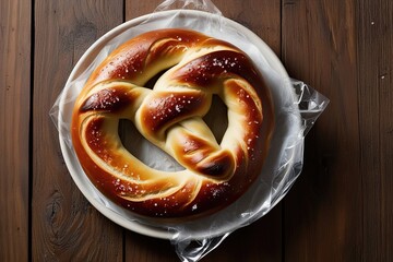 Chewy Authentic Pretzel with Kosher Salt Wholesome Pastry Delight