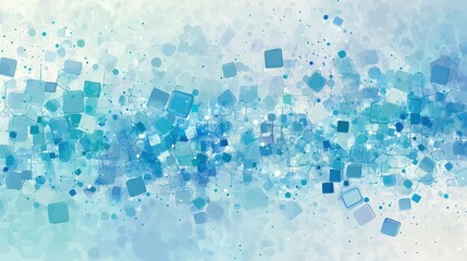 Seamless Blue Abstract Network Design on Pastel Background - Vector Illustration of Connectivity and Movement