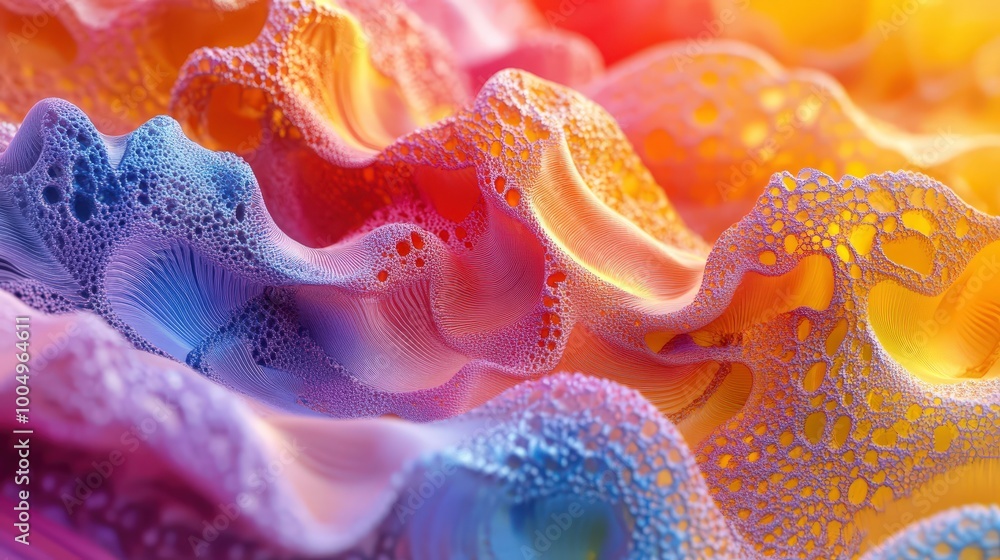 Poster vibrant abstract digital background with dynamic textures and interplay of light and shadow