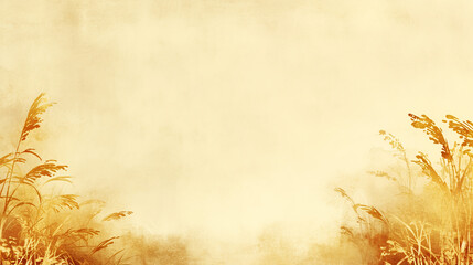 rice, Ear of rice, autumn, sun, sparrow, golden, Japanese pattern, Japan, tradition, typical, Japanese art, Japanese painting, ink painting, sumi-e, ukiyo-e, elegance, happiness, landscape, wabi-sabi,