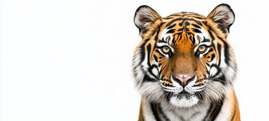 Fototapeta premium A fierce tiger with bold stripes and an intense gaze