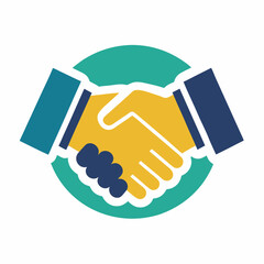 handshake icon illustration