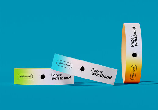 Front View of Event Bracelets Mockup