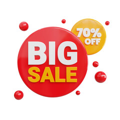 Big sale Discount Marketing Promotion Tag