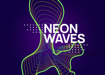 Night Club Event. Trance Cover. Blue Edm Set. Soundwave Audio Invitation. Dance Magazine. Green Sound Background. Fest Concert Graphic. Pink Night Club Event