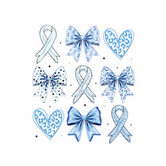 In November we wear blue SVG png, Coquette bow, Diabetes Awareness SVG png, Dalmatian dots, race, Hope, Retro Blue Ribbon Awareness svg png
