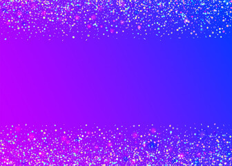 Obraz premium Transparent Sparkle. Falling Design. Purple 3d Effect. Cristal Ribbon. Laser Colourful Cristals. Carnaval Background. Happy Pattern. Festive Serpentine. Blue Transparent Sparkle