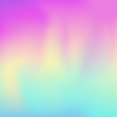 Abstract Gradient. Pop Futuristic Backdrop. Hologram Texture. Trendy Card. Blue Metal Background. Girlie Flyer. Pearlescent Background. Neon Poster. Pink Abstract Gradient