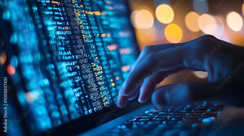 Poster computer program that detects scammers, real photo in light colors, : Generative AI