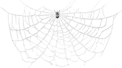 spider web on transparent background