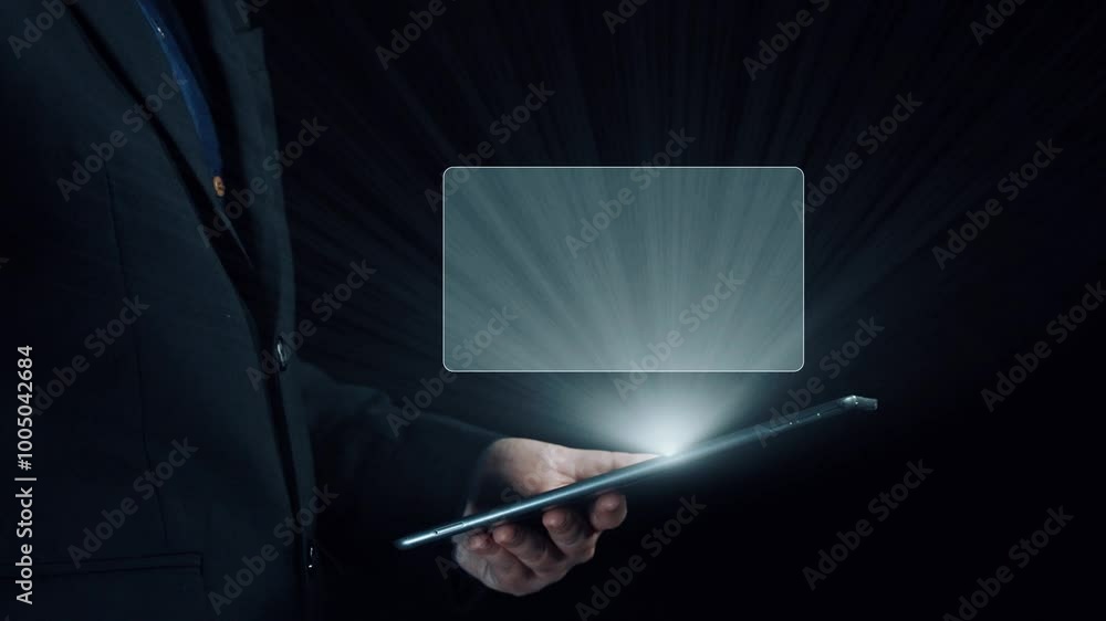 Aufkleber business person delve into data analytics to uncover trends and insights from predictive big data mo