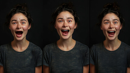 A guide to recognizing excitement in facial expressions, focusing on high energy and open expressions.