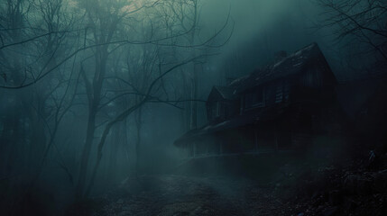 Fototapeta premium A guide to the psychological elements of horror, focusing on how fear is evoked in storytelling and media.