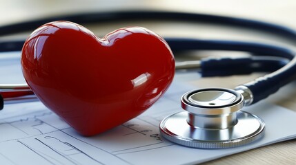 A radiant red heart crowned with golden star, symbol of love, achievement, and the triumph of passion
