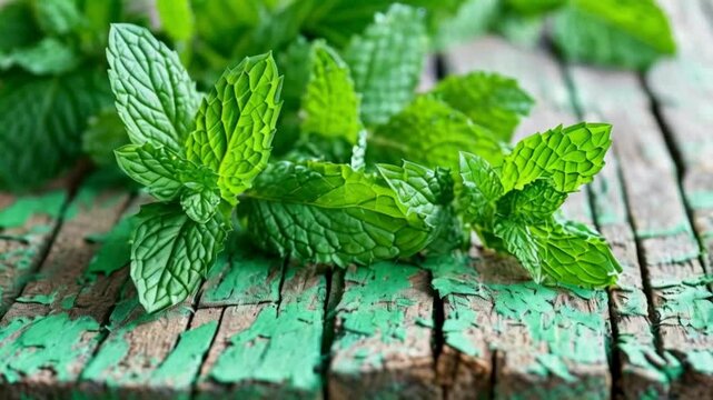 fresh green mint