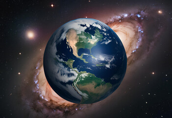 Naklejka premium earth, planet, space, globe, world, astronomy, sun, stars, map, universe, night, blue, sphere, star, moon, galaxy, europe, light, nature, atmosphere, global, clouds, science, sky, ocean