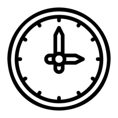 clock line icon