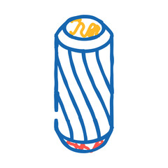 furniture dowel assembly doodle icon sketch vector. furniture dowel assembly sign. isolated symbol illustration