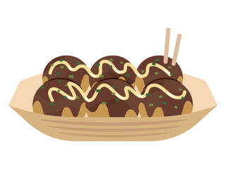 たこ焼きのイラスト