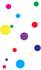 Retro Pattern with Basic Colorful Shapes