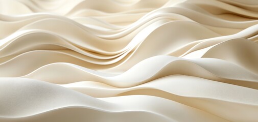 Obraz premium Textured silk fabric in soft waves, perfect for elegant backgrounds.