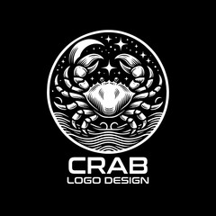 Crab Vector Logo Design
