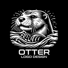 Otter Vector Logo Design
