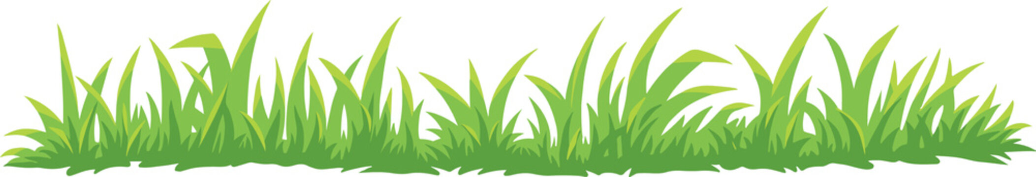 Tree shrub. Green grass.
