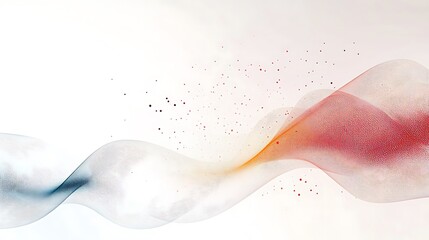 Clean and contemporary composition of abstract lines and dots on a white canvas, showcasing a seamless blend of form and color in ultrahigh definition