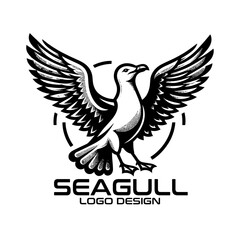 Fototapeta premium Seagull Vector Logo Design
