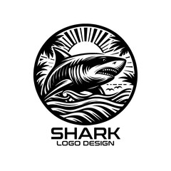 Shark Vector Logo Design