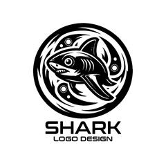 Obraz premium Shark Vector Logo Design